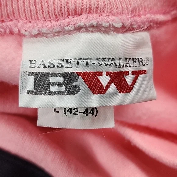 🦜 Vintage Bassett Walker Pink Tropical Parrot Sweatshirt - Picture 6 of 8
